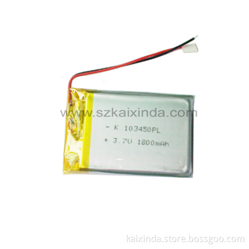 3.7V 1800mAh Li-ion Battery 103450